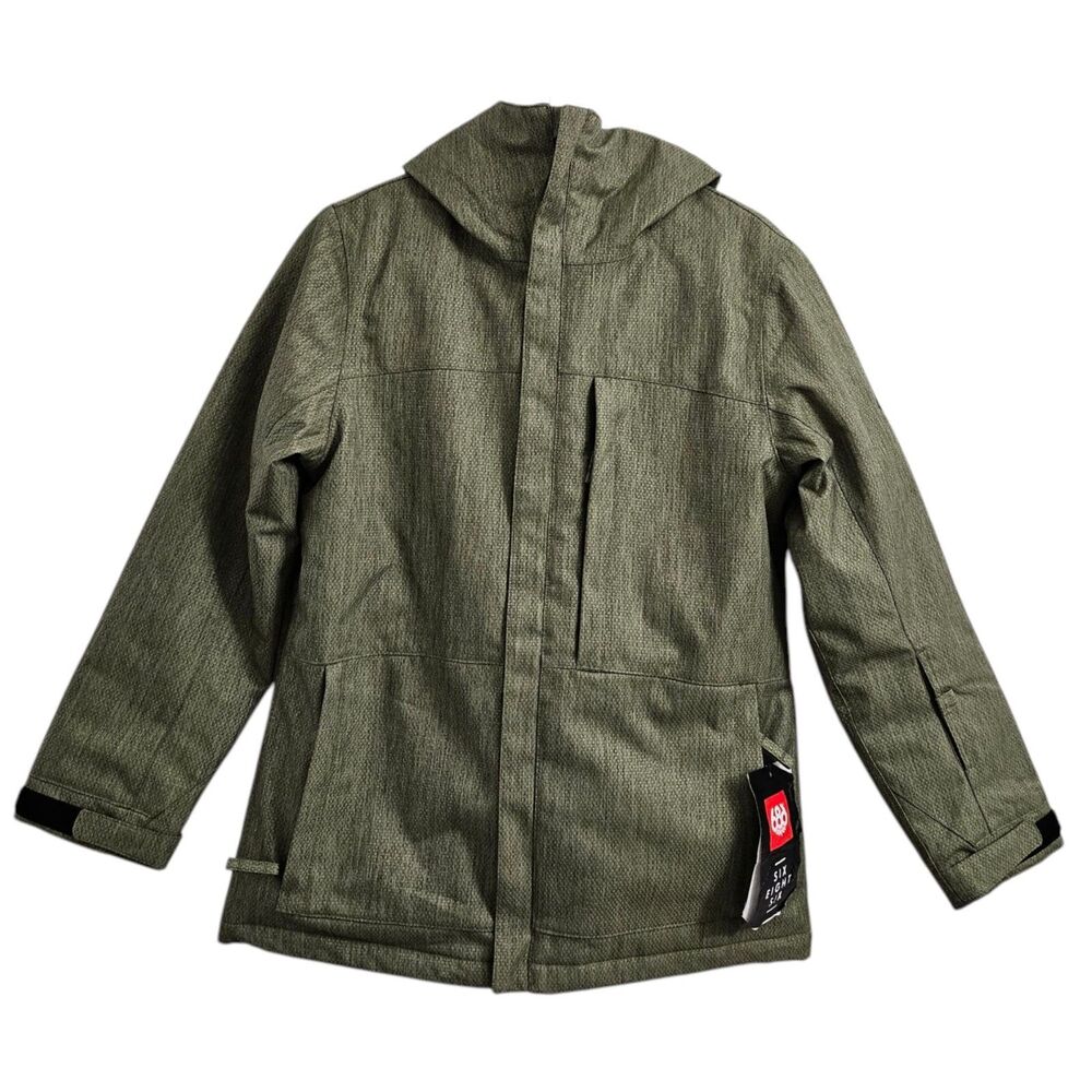 686 Festa Jacket Womens Medium Surplus Green Snowboard Ski InfiDry NWT‎